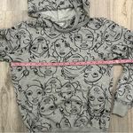 Maya Angelou Gray Black Artwork Pullover Hoodie Sweatshirt Cotton Blend Size XS Photo 2