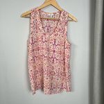 Joie  Alena Silk Tank Top Ikat Sleeveless Top Women's Size Small Photo 2