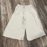 Athleta  balance wide leg crop sweat pants drawstring waist gray small Photo 0