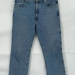 Goldsign Women 29 Straight Leg Medium Wash Denim Hugh Waist Boho Western Jeans Photo 0