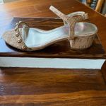 Lilly Pulitzer Rory Open Toe Sandal Tan with Gold Studs and Metallic Detail 7 Photo 3