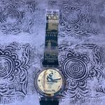 Swatch  Watch 1996 Atlanta Olympics Green & Gold Watch in Case with Paperwork Photo 3
