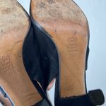 Giorgio Armani Black Satin Slingback Heels Size 38.5 Photo 4