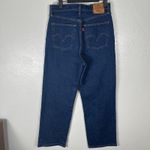 Levi's  Premium Ribcage Straight Jeans Womens Size 29 Dark Wash Denim Button Fly Photo 3