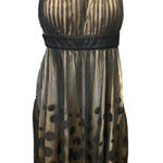 S.L. FASHIONS Black & Gold Sequined tulle Women’s dress Size 12 sleeveless Photo 0