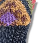 Peruvian Connection Vintage 90s Alpaca Sweater Handmade Diamond Loose Knit Photo 4