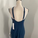 Dress the Population  Halter Neck Maxi Dress Medium Navy Blue Event Demure Formal Photo 4