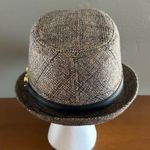 Old County Road Tweed Brown Horsebit Plaid Fedora Hat One Sze Academia Preppy Photo 3
