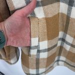 Members Mark Shacket Womens XXL Brown Gray Plaid Polyester Pockets Size 2X Photo 8