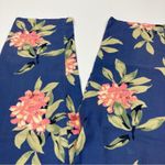 Liz Claiborne Crazy Horse by  | Blue Floral Stretch Capri Pants Cotton Spandex 10 Photo 3
