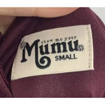 Show Me Your Mumu Dress Womens Small Burgundy Maxi Strappy Open Back Bridesmaid Photo 5