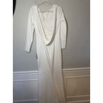 Katie May NOEL & JEAN  Cowl Back Long Crepe Wedding Gown Dress Off-White 12 NWT Photo 4