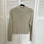Alya Cream Quarter Zip Sweater with Textured Knit Photo 2