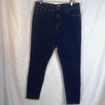 Ann Taylor Loft High Rise Skinny Ankle Dark Wash Denim Jean Size 12 Basic Casual Photo 9
