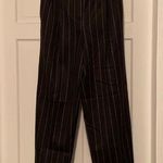 Harvé Benard Vintage 90s gray pinstriped high waist wool dress pants, size 8 Photo 0