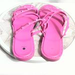 Shade & Shore Shade Pink Studded Jelly Sandals Womens Size 9 Slip On Strappy Flat Shoes Photo 1