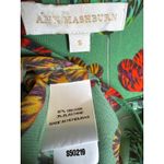 Ann Mashburn 2010s  Green Floral Printed Bow Blouse size  Small Photo 11