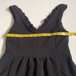 Maeve Anthropologie  Black Ruffled Ottoman Cocktail Dress Women’s Size Small Photo 5