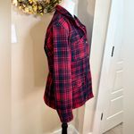 Levi's Levi’s Women’s Plaid Cabin Cinch Waist Jacket Red Black Size Small 💛 Photo 8