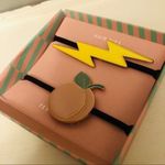 Peach And Lightning Hair Ties NWT Photo 1