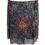 Sun Print Skirt 1X Whimsigoth Blue Photo 2