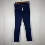 Veronica Beard 24 Debbie 10" Skinny High Rise Button Fly Denim Ankle Crop Jeans Photo 1