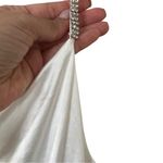 Elliatt NWT ELIATT Satin Jacinda Rhinestone Asymmetric Cocktail White Dress Sz M Photo 4