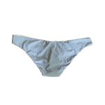 J.Crew Hipster Bikini Bottom In Seersucker Blue and White Stripe Size 2X Photo 2