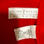 Erika Taylor Bright Red Silky Sexy Bodysuit Teddy  Photo 3