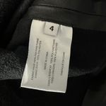 Proenza Schouler  White Label Drawstring Detail Faux Leather Top Size 4 Photo 5