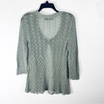 Peruvian Connection PERUVIAN CONNECTIONS Green Button Knit Long Sleeves Cardigan Size Large Photo 1