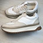 Madewell Leather Suede Lace Up Sneakers Cream Tan Women's 6.5 Men's 5 Photo 7