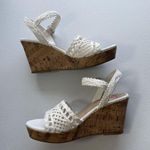 Jellypop Gabrielle Women Cork Wedge Heel Sandals 8.5M White Comfort Fit BohoChic Photo 0