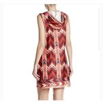 24/7 Red & White Aztec Hooded Dress Size M Size M Photo 2