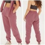 Girlfriend Collective  Organic Cotton Mauve Joggers, size S Photo 1