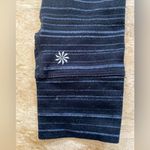 Athleta  Women’s Sz S Black/Gray Striped Poly Blend Leggings‎ Photo 7