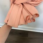 After Six Bow Neck Open Back Trumpet Gown Pink Size 12 Photo 11