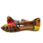 None Espadrille Woven Rainbow Flats Colorful Sandals Women's Size 5.5  EU 36 Photo 3