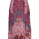 American Eagle  Midi Dress M Patchwork Boho Festival Cottagecore Asymmetrical Photo 0