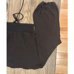 ASOS Women's Black Long Sleeve Crinkle Lace Up Lattice Crop Bead Accent 12 NWOT Photo 5