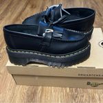 Dr. Martens  Quad black leather platform loafers slip on shoes women’s 7 new Photo 6