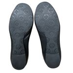 Tory Burch Reva Ballet Flats Women’s 6.5 Travel Black Leather Silver Medallion Photo 6