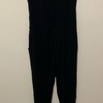 Garnet Hill  Black Jersey Lounge Style Jumpsuit size 2 Photo 6