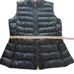 Lilly Pulitzer Elana Puffer Down Vest Black Medium Women's Quilted Zip Up EUC Photo 12