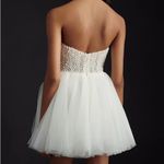 Wtoo by Watters Maeve Strapless pearl Embellished Corset Mini Dress bhldn 8 White Photo 2