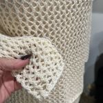 Escapade Ivory Cream Knit Sweater Top Tan Photo 5