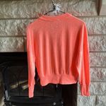 Old Navy neon orange dolman sleeve crop style terry sweatshirt XS Photo 4