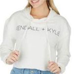 Kendall + Kylie NWT size small white hoodie women’s Photo 0