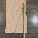 Princess Polly EUC Beige Ribbed Knit Midi Skirt with Side Slit Womens 2 Photo 5