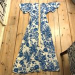 A New Day  NWOT Women's Short Sleeve Maxi Sundress Blue White Floral 2 Photo 10